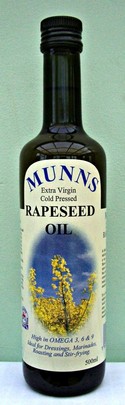 Munns Extra Virgin Cold Press Olive Oil Bottle
